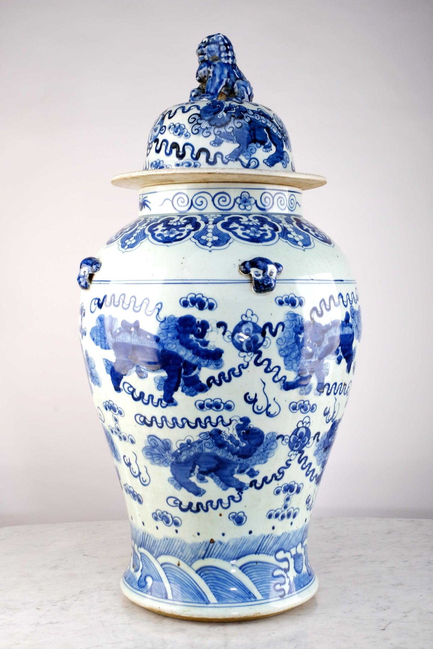CENTURY BLUED PORCELAIN VASE