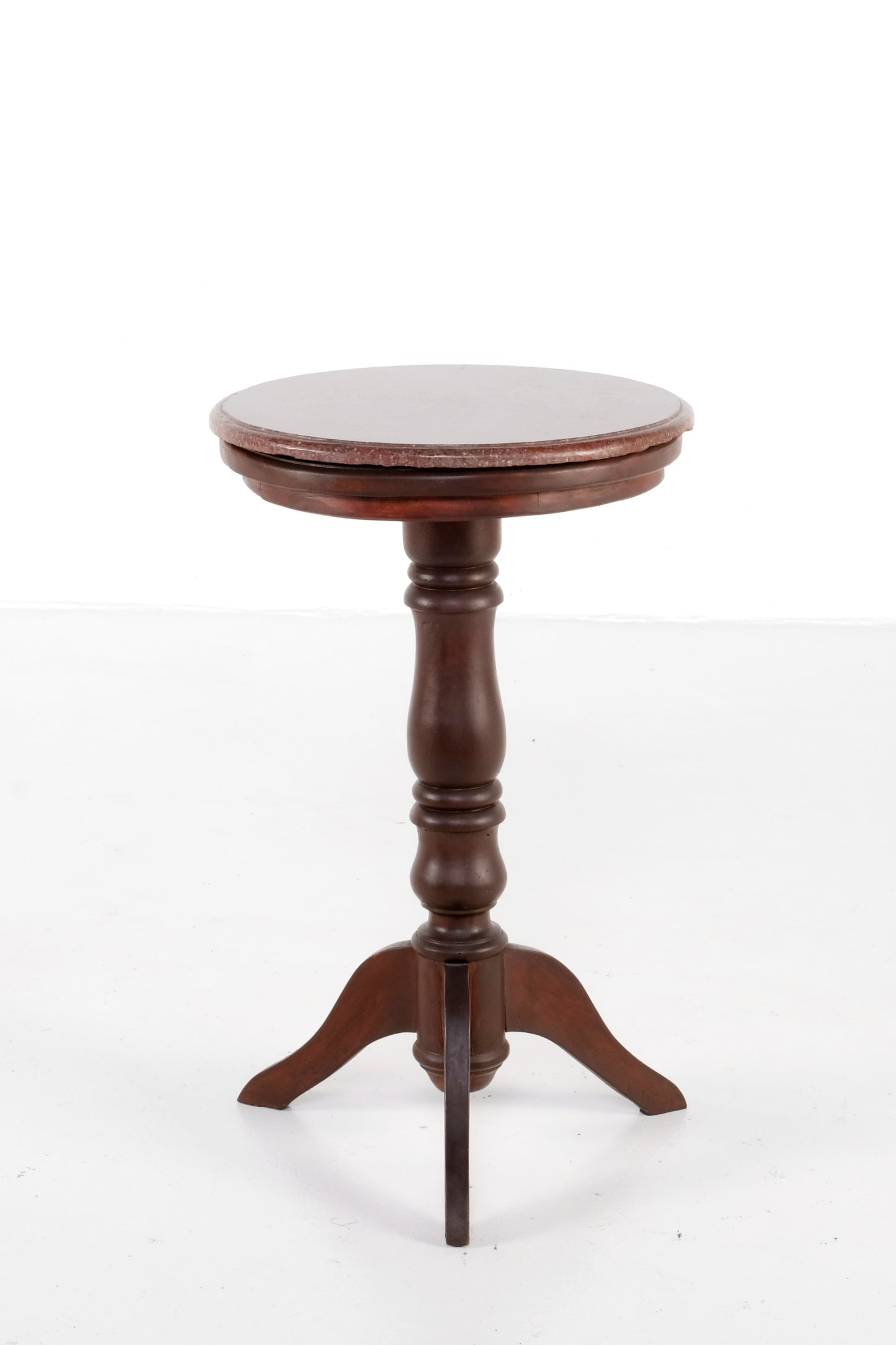 LOW ROUND TABLE PEDESTAL STAND WITH MARBLE TOP #2