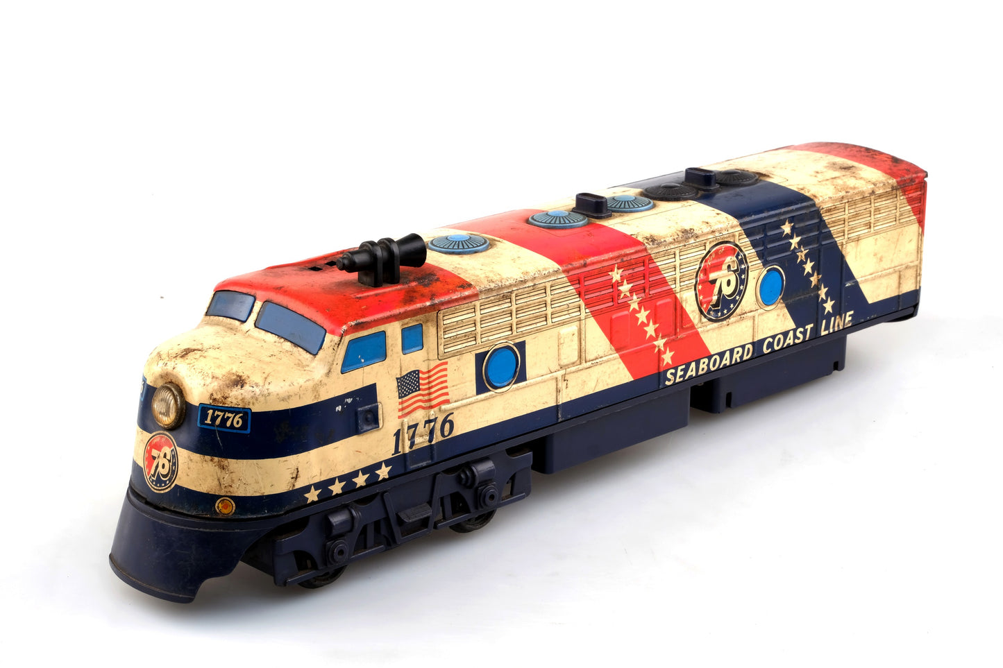 SEABOARD COAST LINE NO. 1776 LOCOMOTIVE MODERN TIN TOY