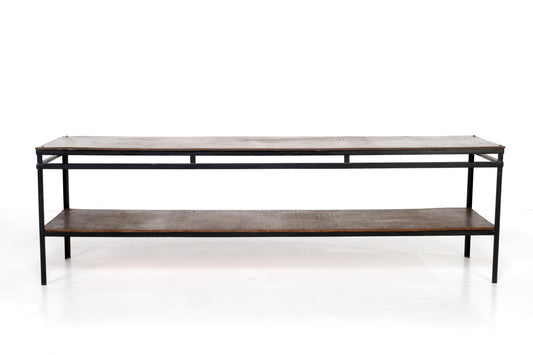 LONG LOW INDUSTRIAL CONSOLE TABLE
