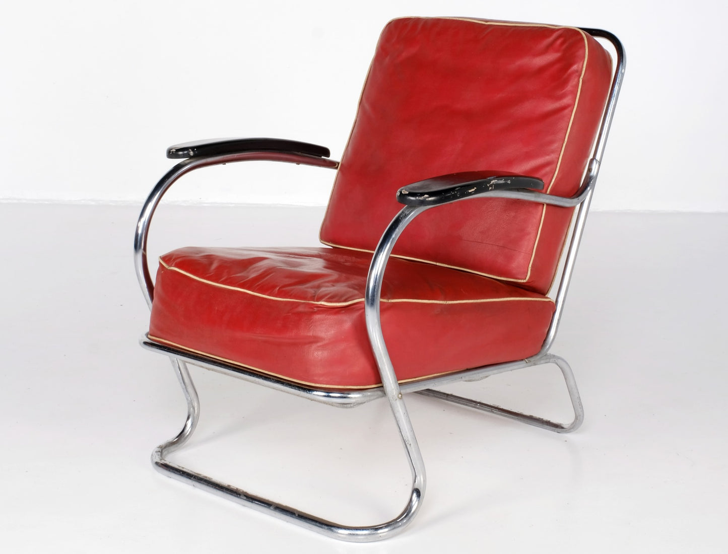 ARTDECO TUBULAR CHROME CHAIRS BY: LIOYD LOUNGE/ KEM WEBER