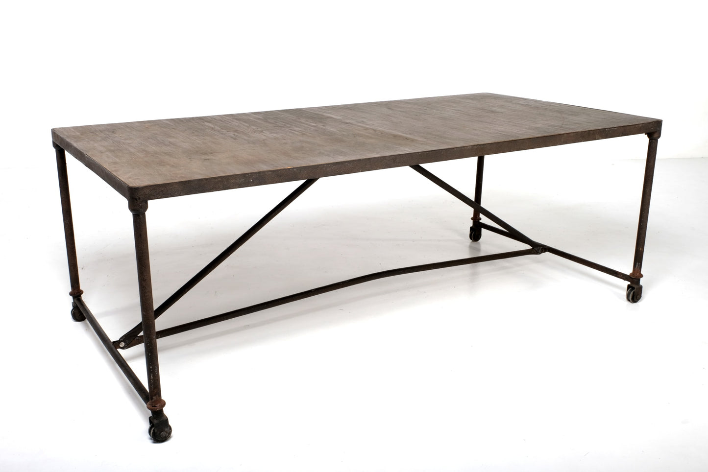 INDUSTRIAL PIPE WOODEN DINING TABLE #2