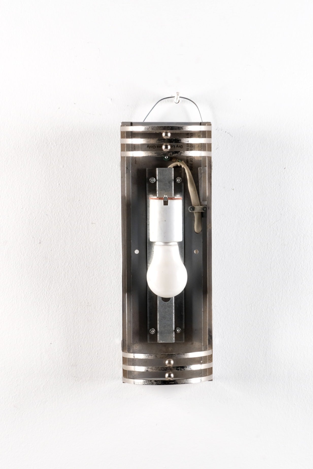 OUTDOOR MECHANIC METAL FRAMED HANGING LAMP