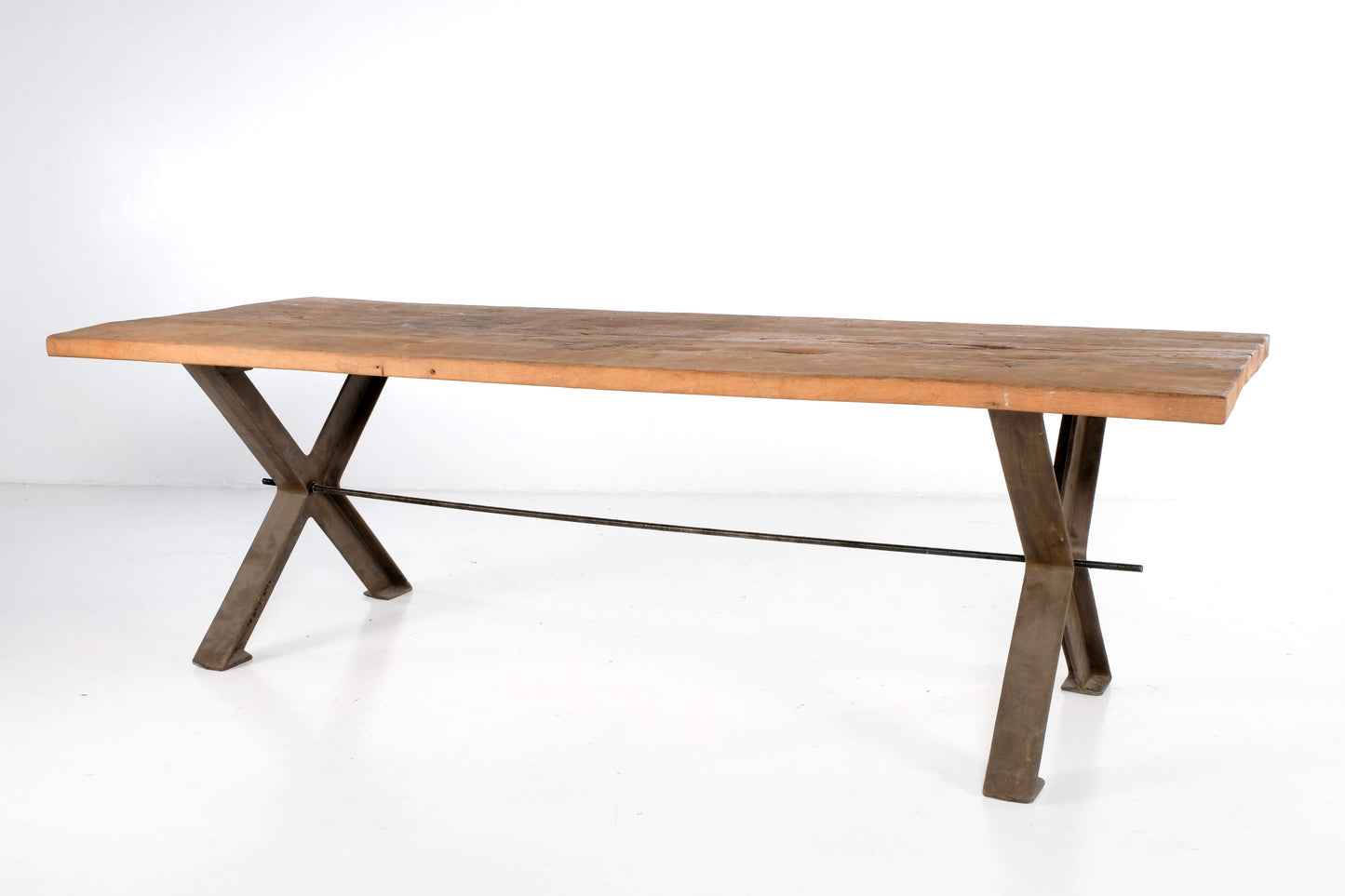 STEEL X BASE KITCHEN DINING TABLE