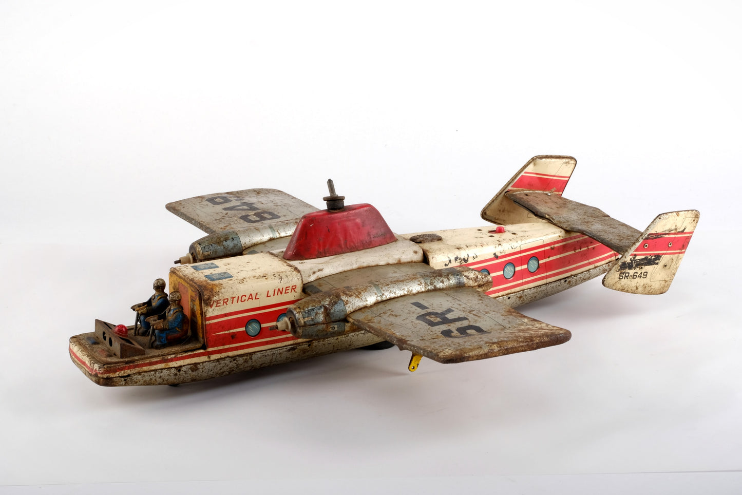 VERTICAL LINER TIN PLANE, HELICOPTER WING SPAN SR-649