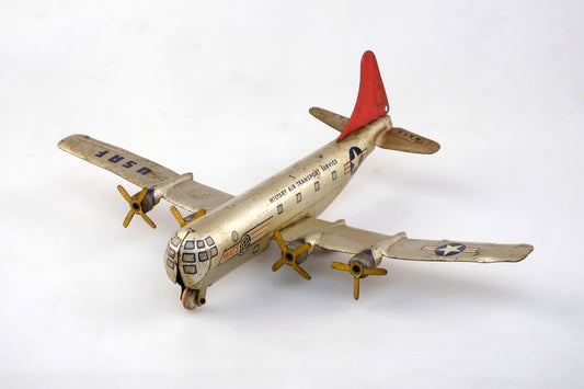 92514 USAF MATS MILITARY AIR TRANSPORT SERVICE TIN TOY PLANE