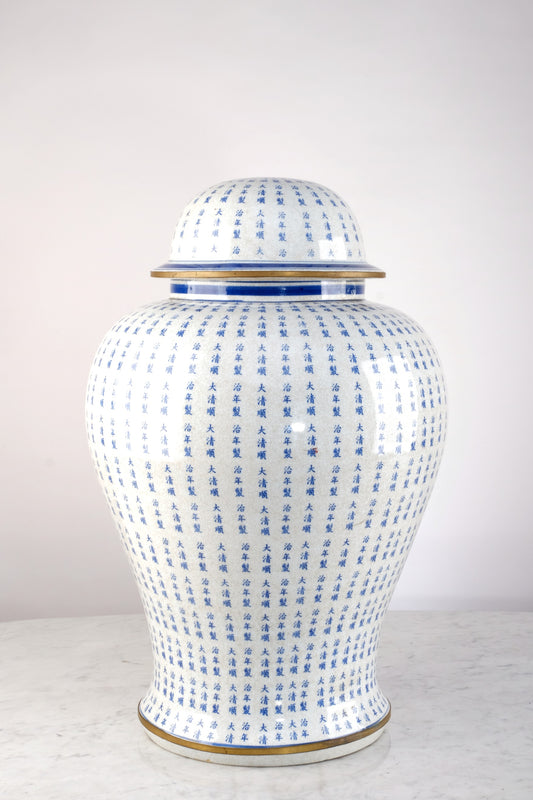 CHINESE CALLIGRAPHY  STYLE PORCELAIN VASE
