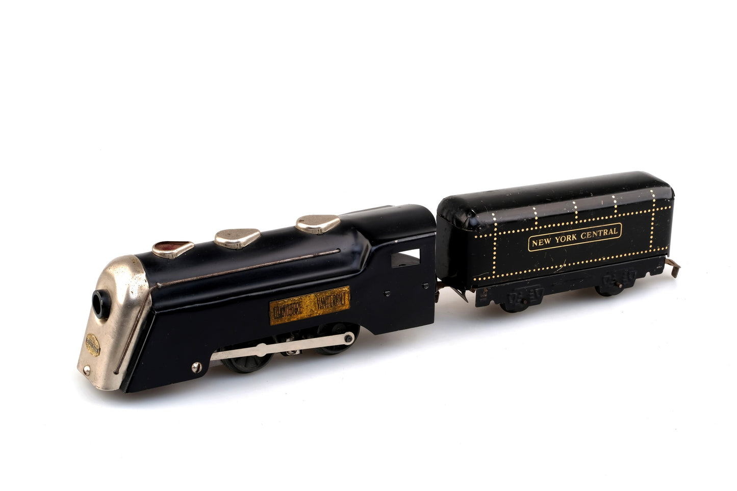 NEW YORK CENTRAL COMMODORE VANDERBILT LOCOMOTIVE WITH TRAILER