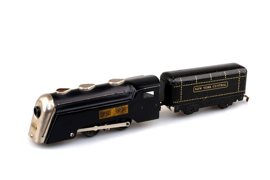 NEW YORK CENTRAL COMMODORE VANDERBILT LOCOMOTIVE WITH TRAILER