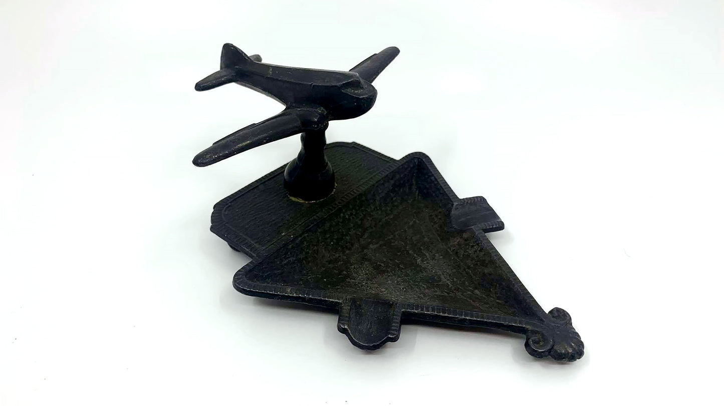 CHROME COMMERCIAL AIRPLANE ASHTRAY
