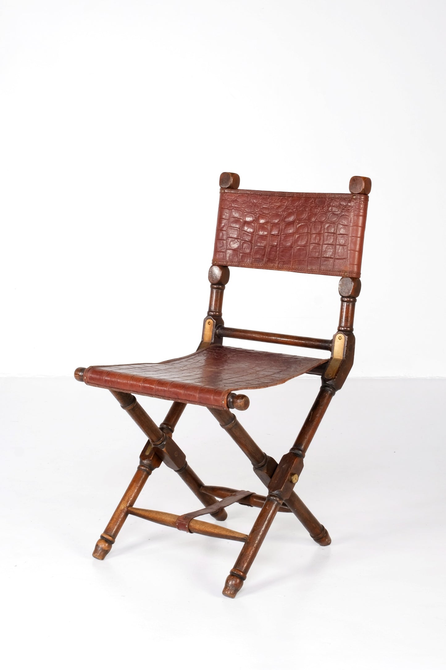 ARTDECO PRIZMIC & BRILL FOLDING ARMLESS CHAIR