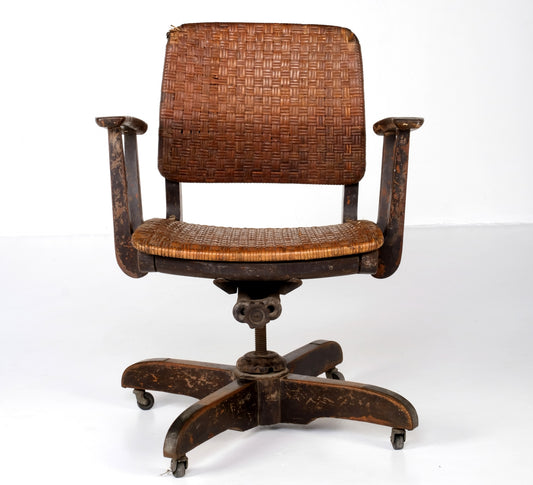 VINTAGE OFFICE SWIVEL ARMCHAIR #3