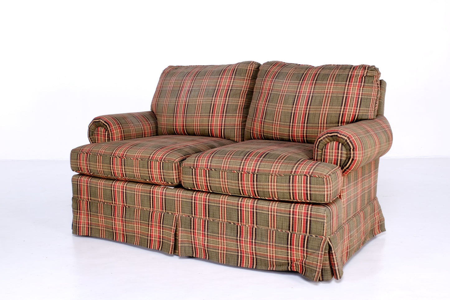 CHECKERED CENTER SOFA BY: CLAYTON MARCUS