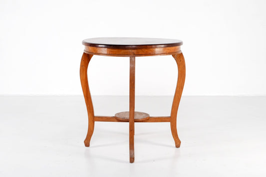 ANTIQUE ENGLISH ROUND PARLOR TABLE