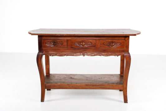 ANTIQUE FILIPINO WOODEN CONSOLE TABLE