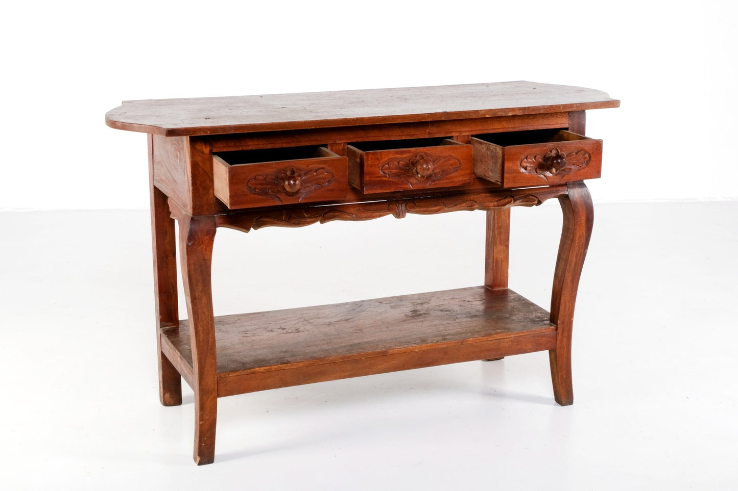 ANTIQUE FILIPINO WOODEN CONSOLE TABLE