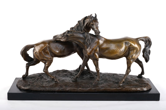 FRENCH ART DECO "MATING HORSE"