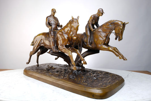 FRENCH ART DECO “2 - EQUESTRIAN RACE”