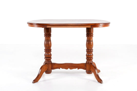 ANTIQUE OVAL LOW CONSOLE TABLE