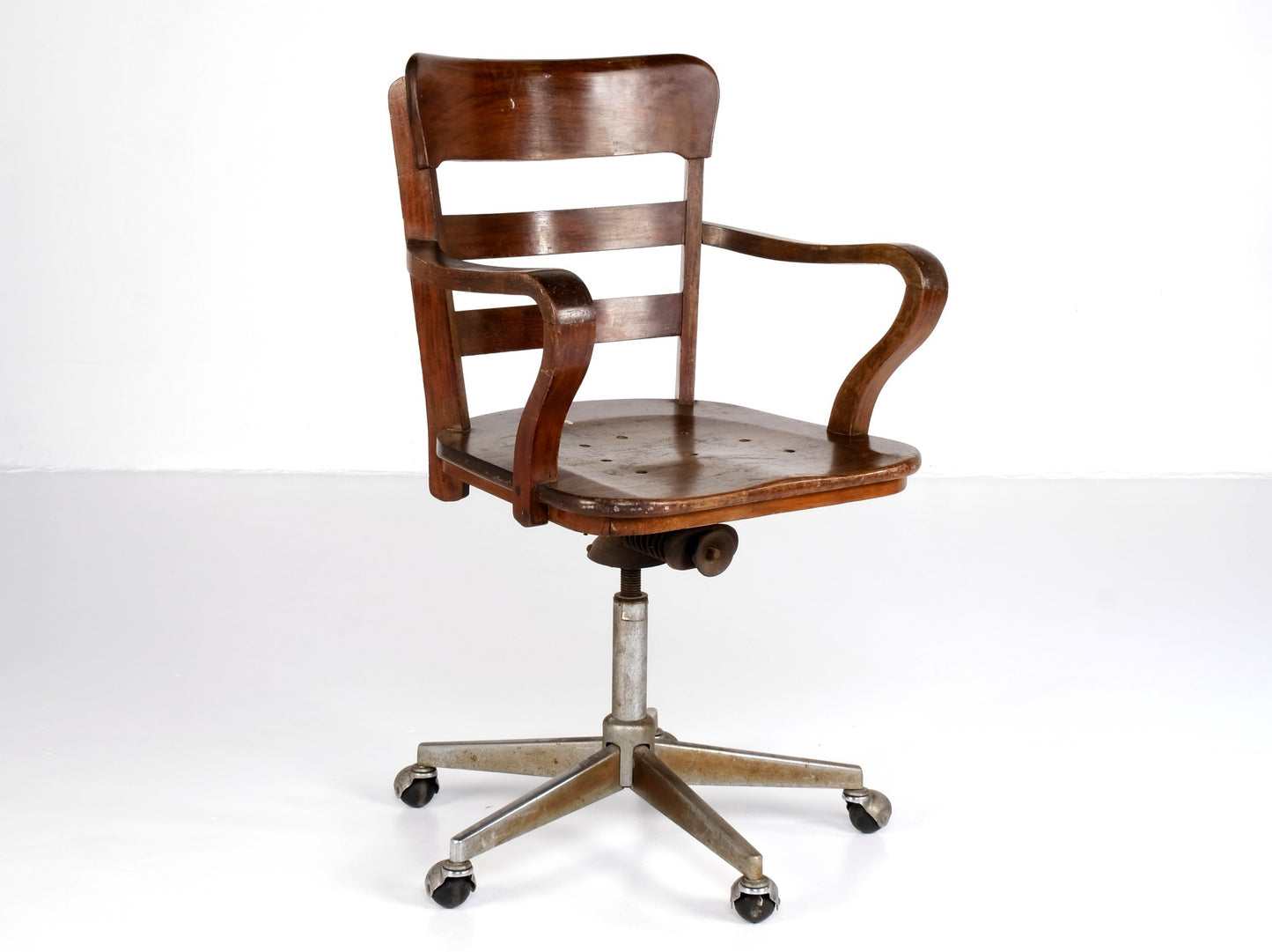 VINTAGE OFFICE SWIVEL ARMCHAIR #1