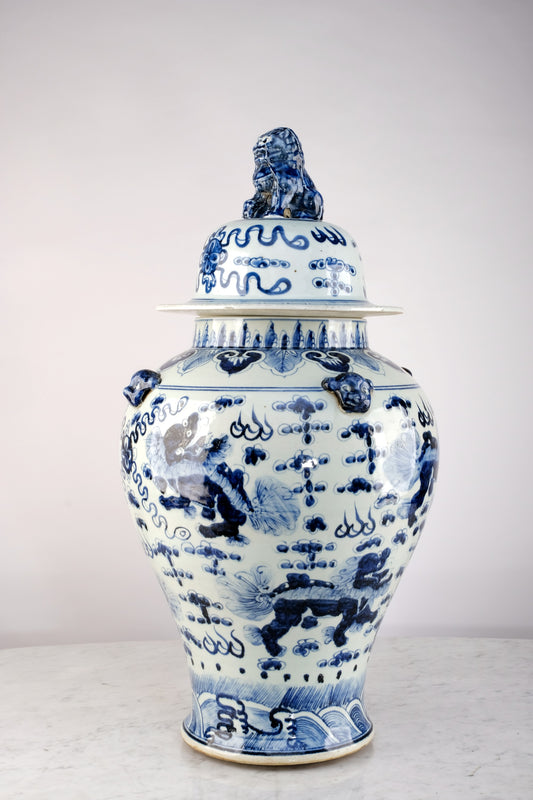 CENTURY BLUED PORCELAIN VASE