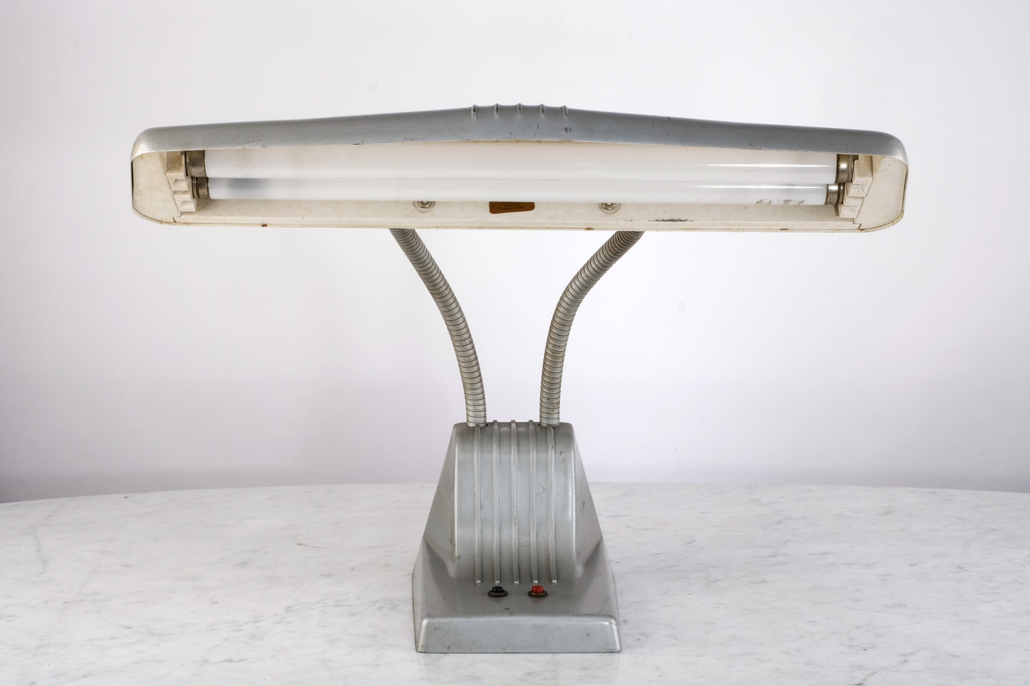 VINTAGE GOOSENECK DOUBLE-LIGHT DESK LAMP