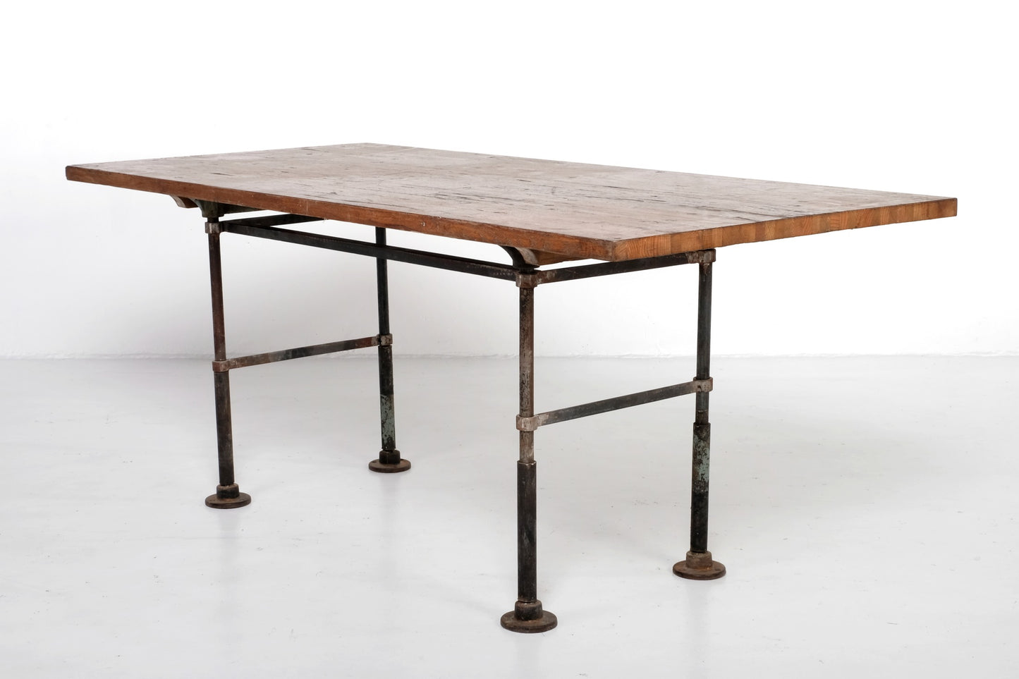 INDUSTRIAL PIPE WOODEN DINING TABLE #1
