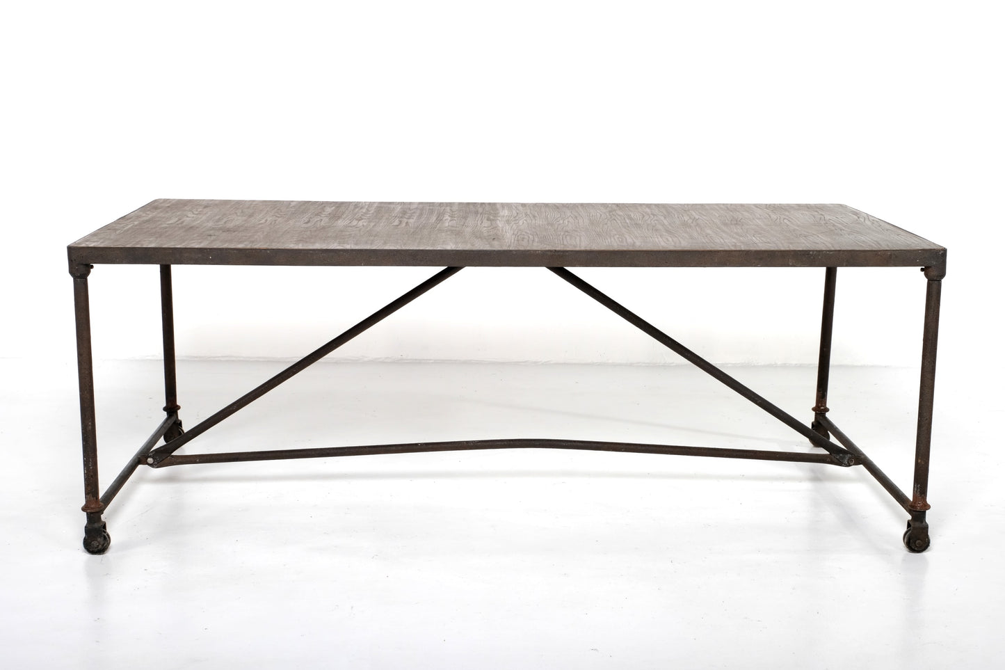 INDUSTRIAL PIPE WOODEN DINING TABLE #2