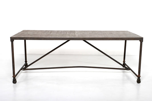 INDUSTRIAL PIPE WOODEN DINING TABLE #2