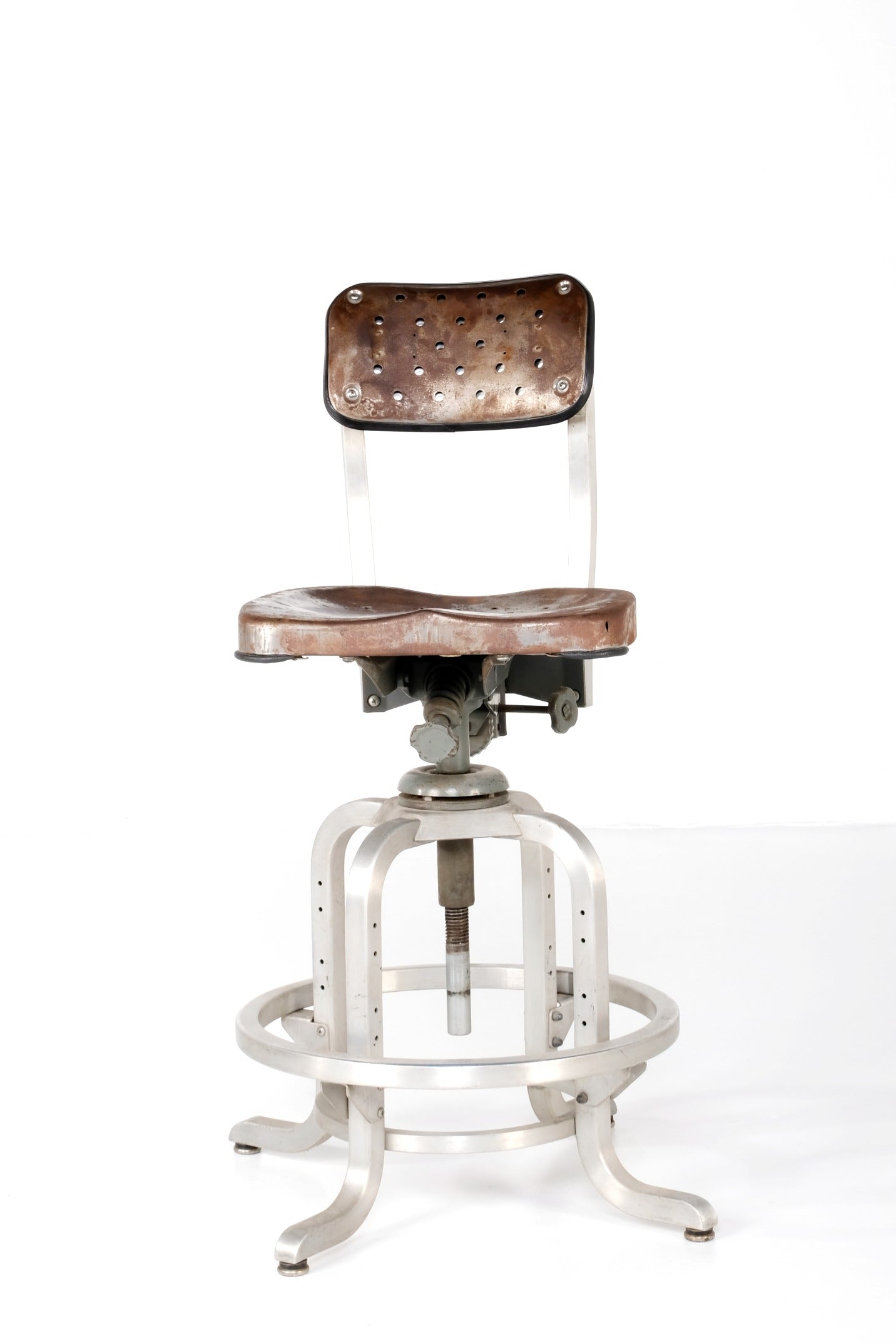 ARTDECO INDUSTRIAL METAL STOOL FROM: GOODFORM