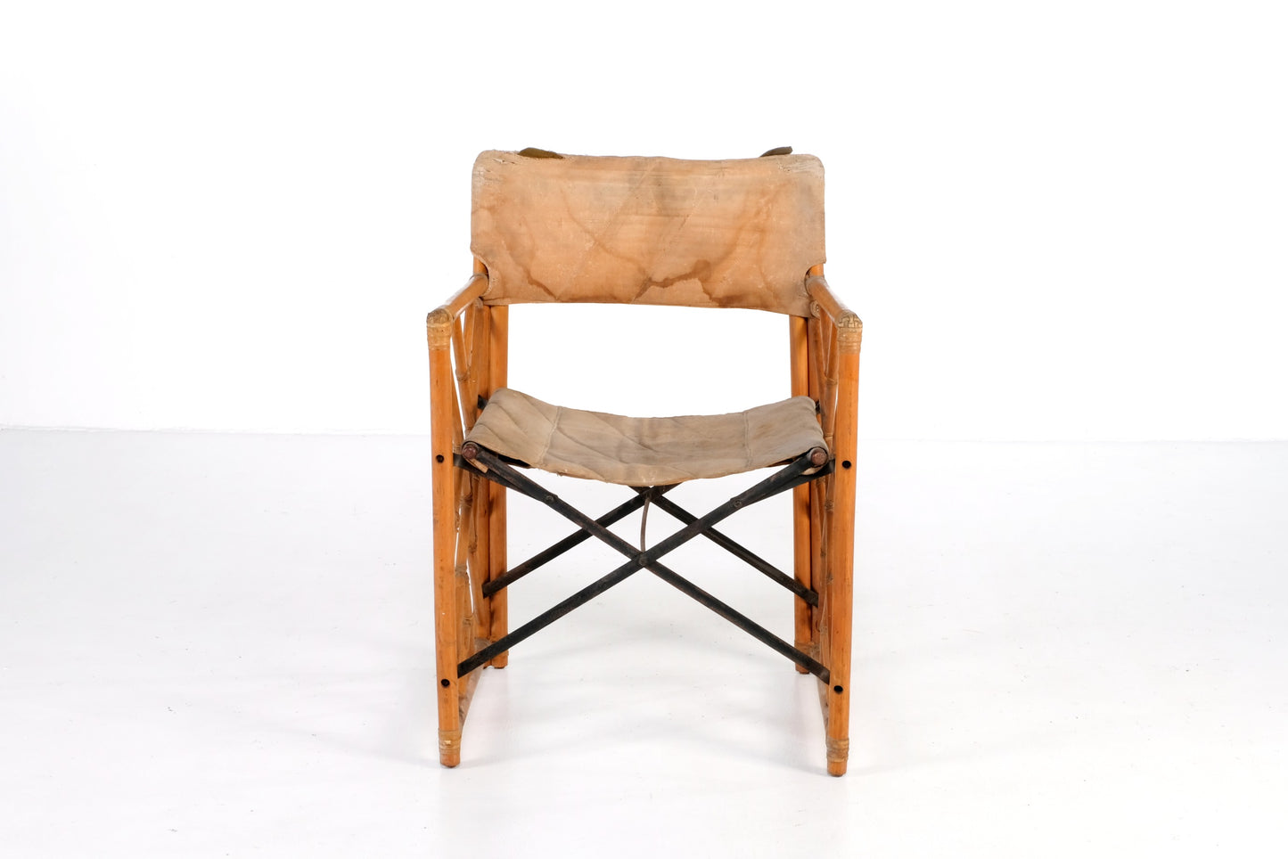 VINTAGE BAMBOO DIRECTOR’S ARMCHAIR