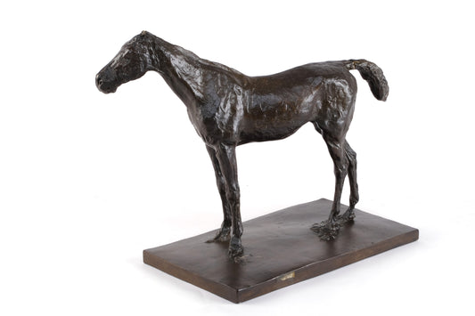 FRENCH ART DECO “HALTED HORSE DEGAS REPRODUCTION”