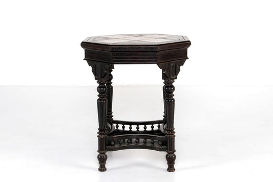 ANTIQUE OCTAGON TILES PARLOR TABLE