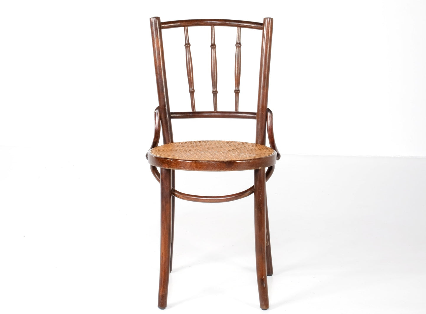 ANTIQUE RATTAN WINDSOR DINING CHAIR