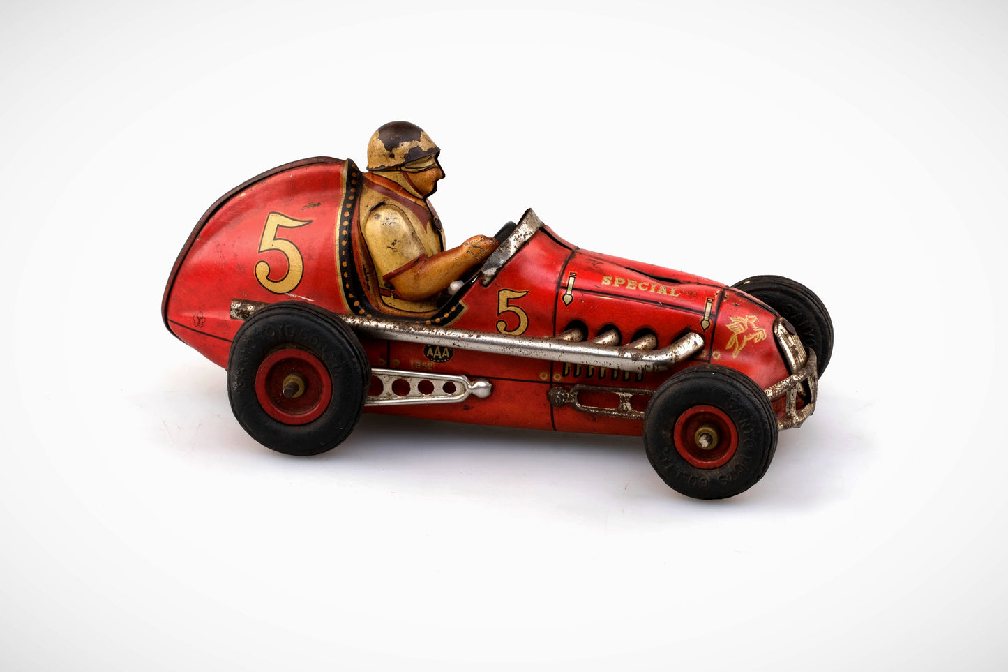 #5 TIN TOY FRICTION YONEZAWA RACE CAR