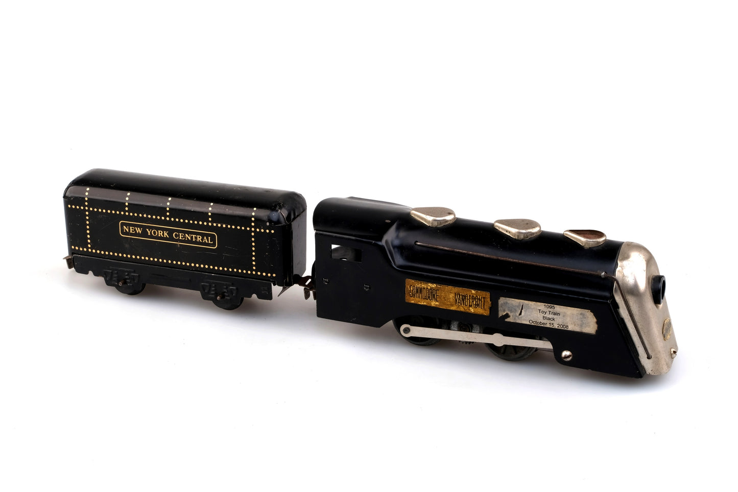 NEW YORK CENTRAL COMMODORE VANDERBILT LOCOMOTIVE WITH TRAILER