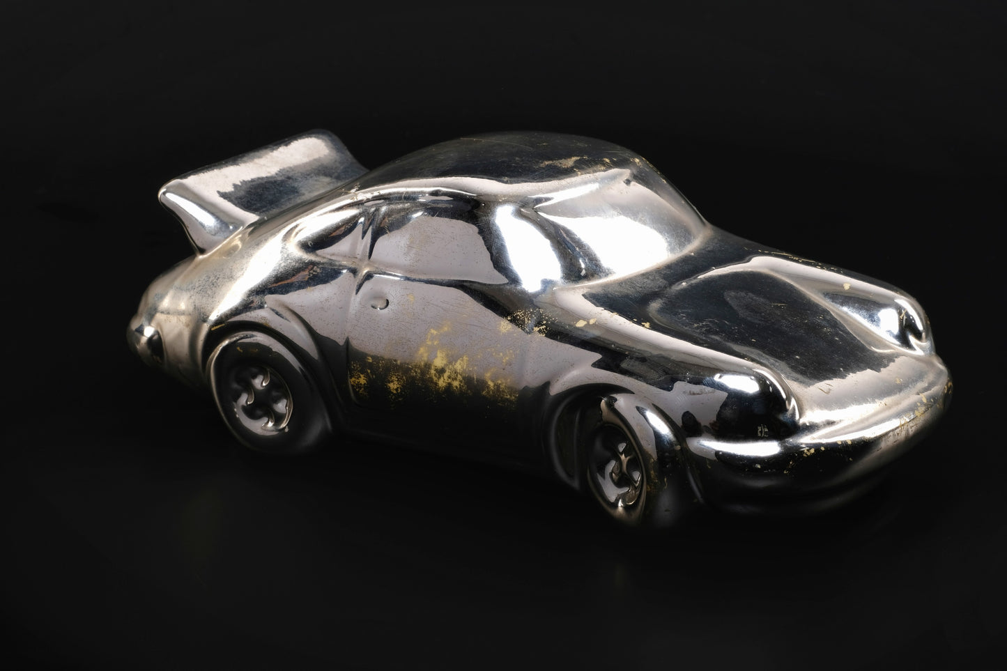 SILVER PORSCHE 911 COIN BANK