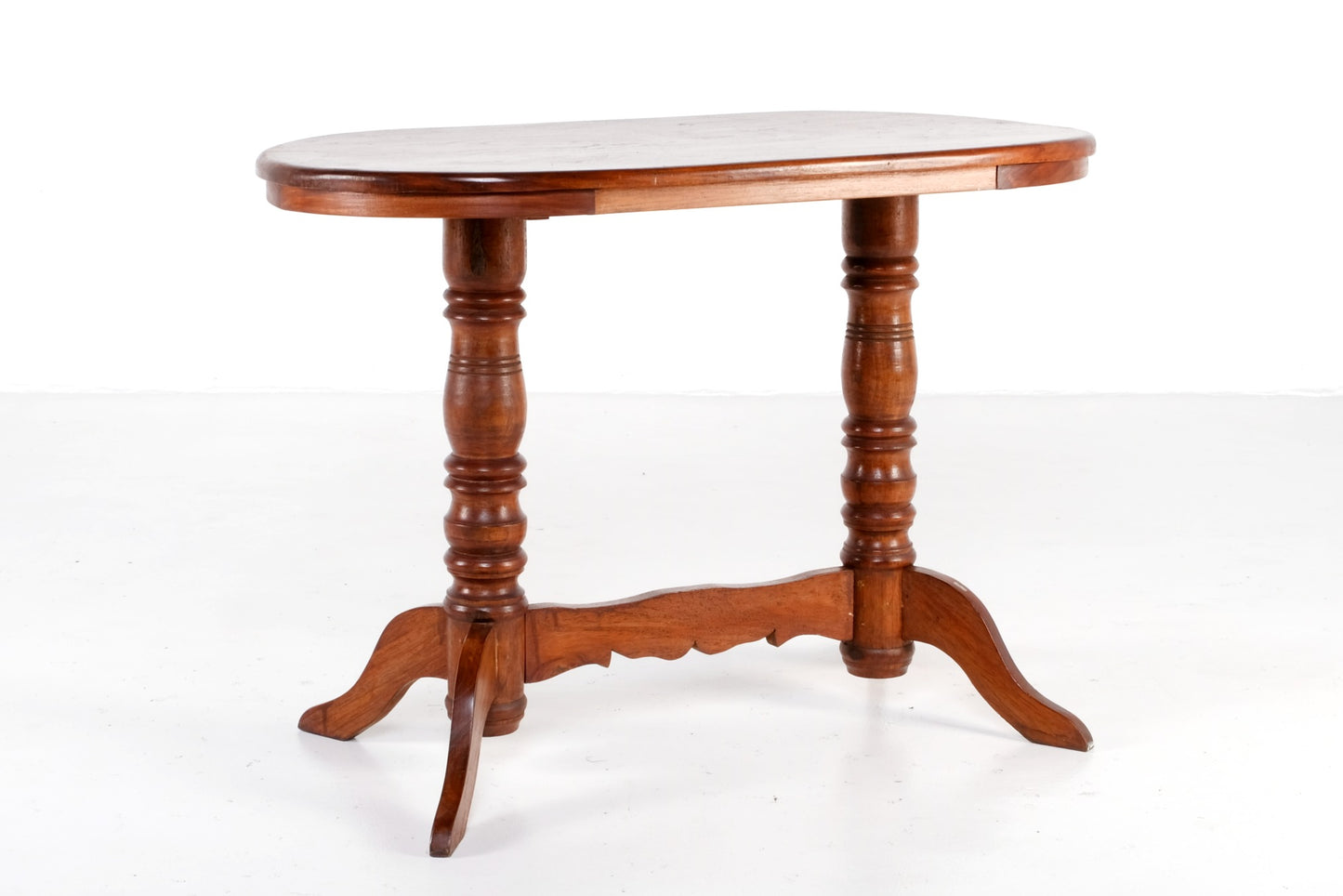 ANTIQUE OVAL LOW CONSOLE TABLE