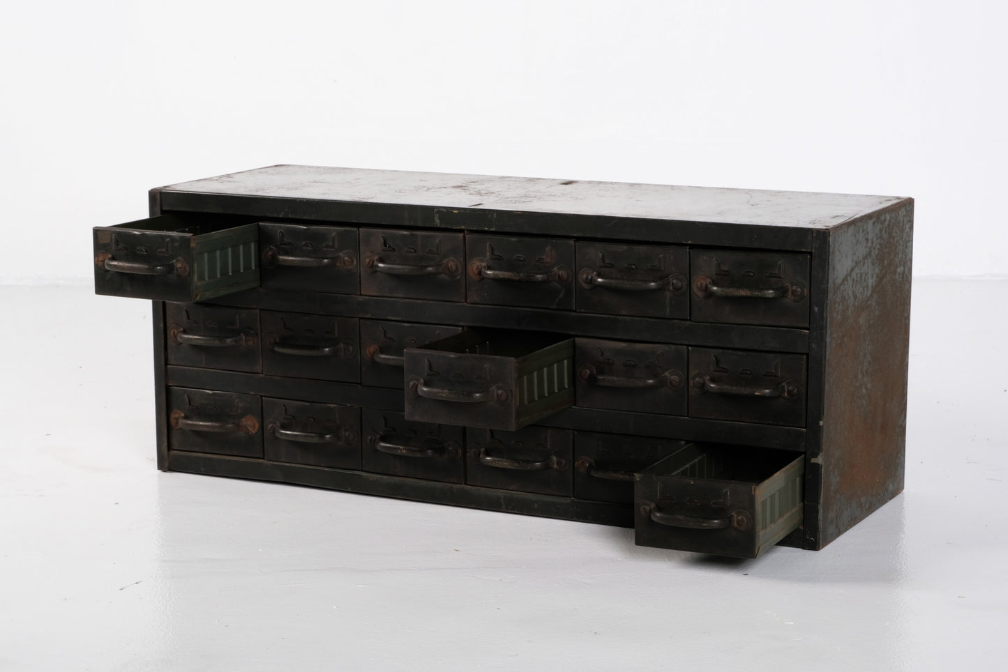 VINTAGE EQUIPTO STEEL CABINET