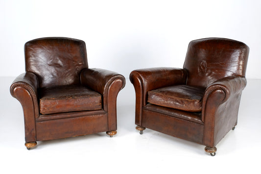 ARTDECO FRENCH CLUB CHAIRS #1