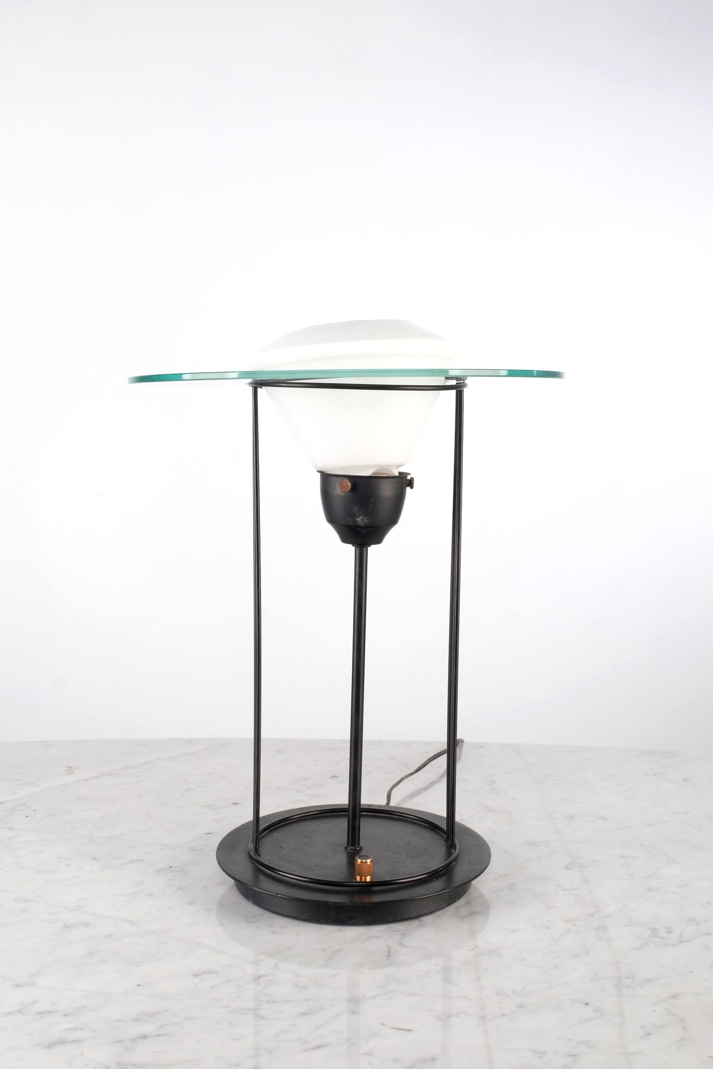 ART DECO SURFACE GLASS MONOCHROMATIC BODY LAMP