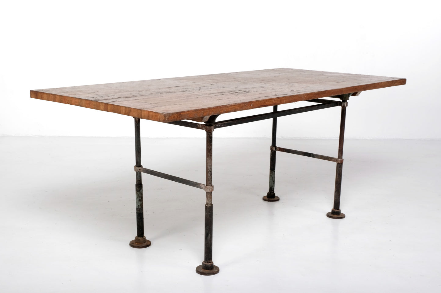 INDUSTRIAL PIPE WOODEN DINING TABLE #1