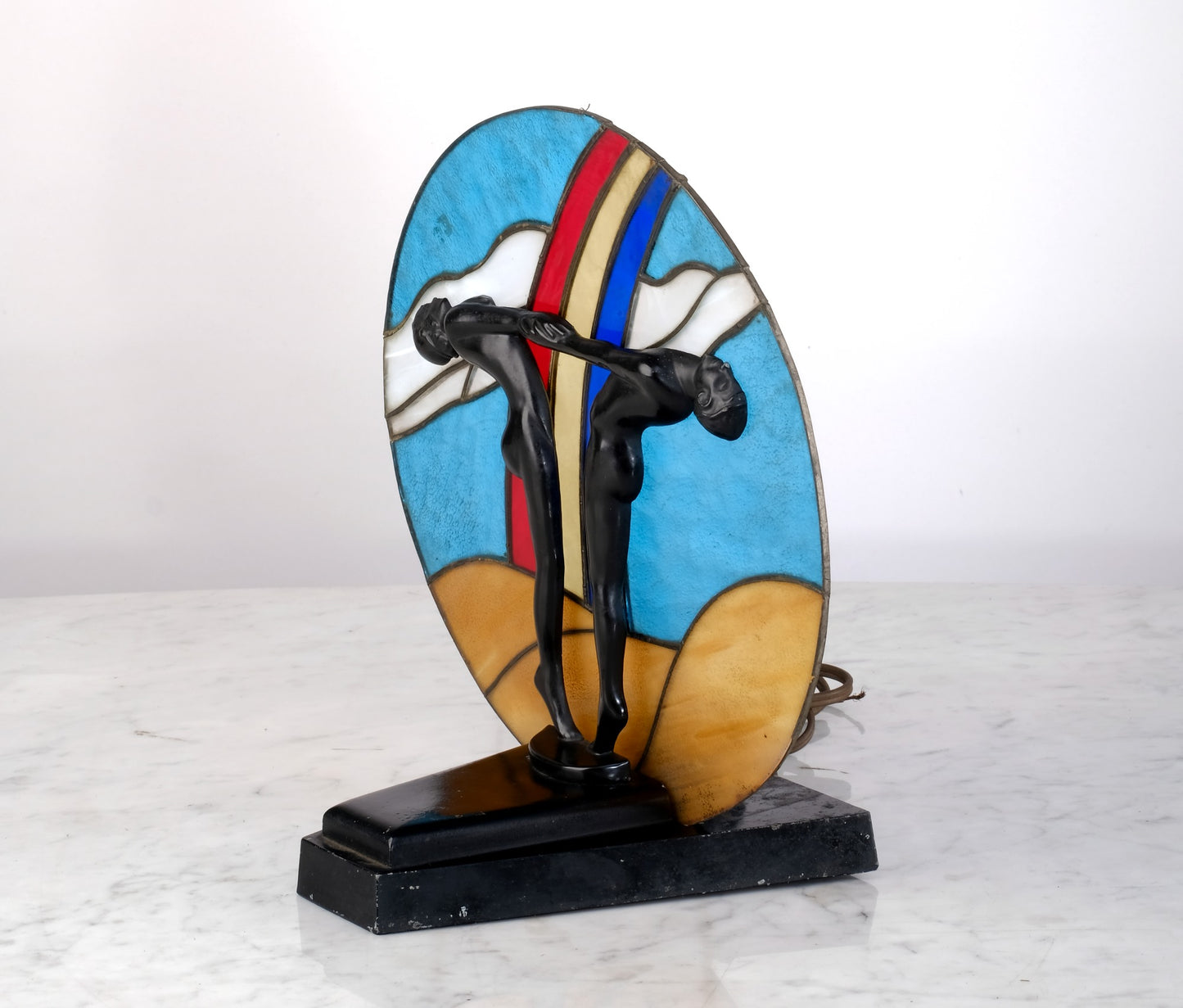 ART DECO MOSAIC TABLE LAMP