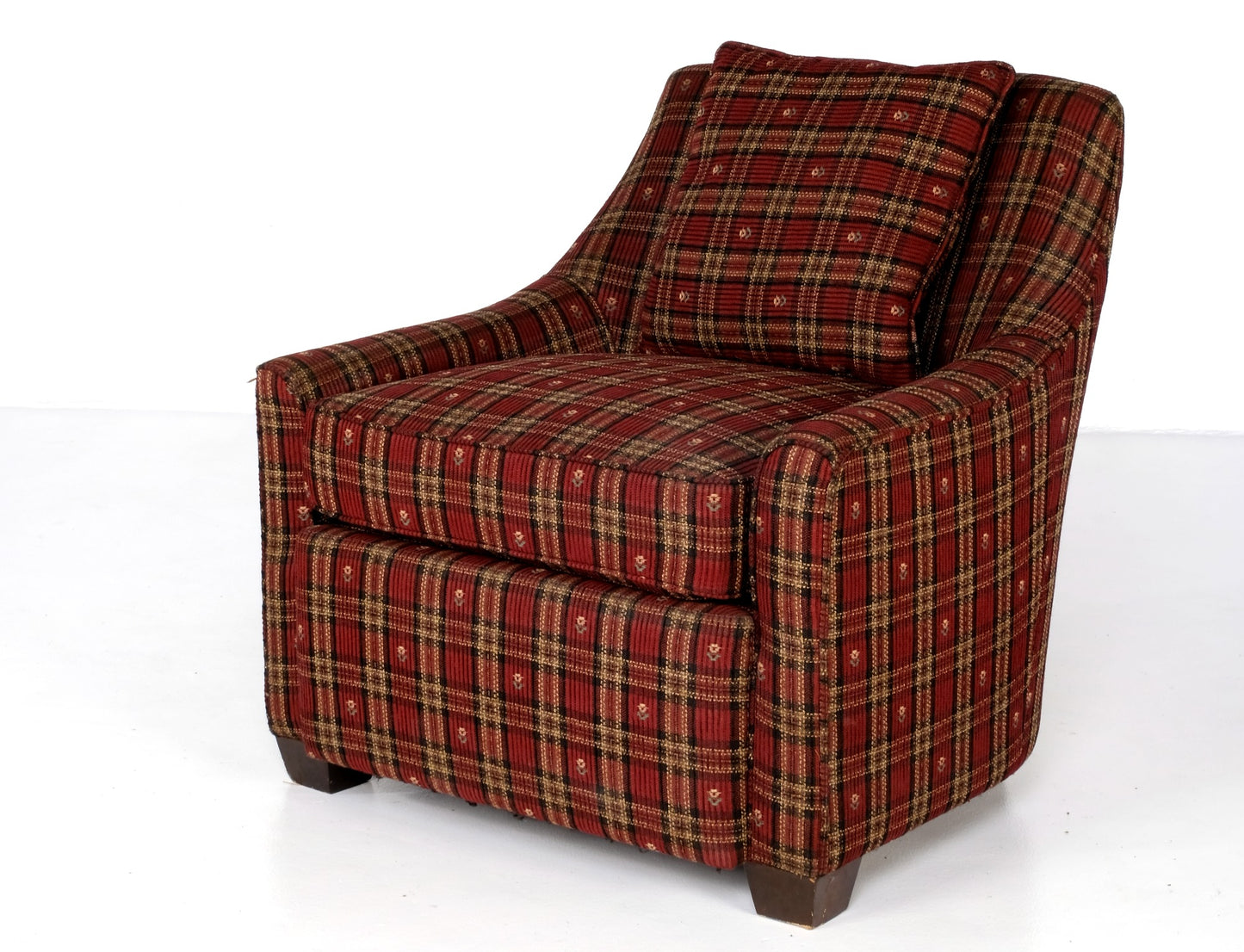 FABRIC STRIPES CLUB CHAIRS