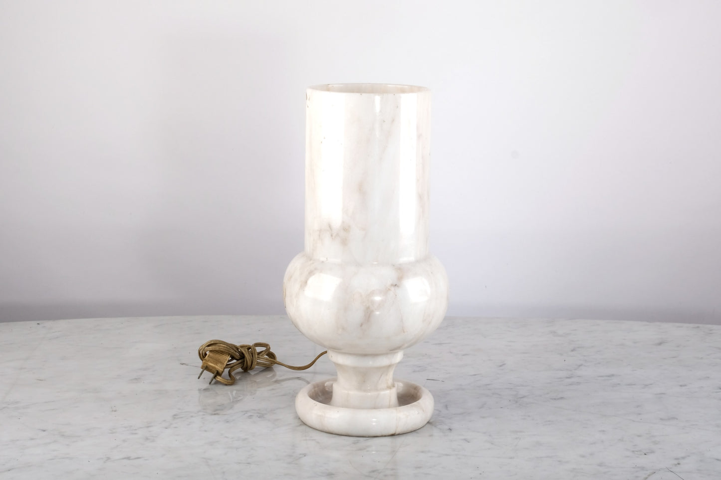 ORIENTAL MARBLE VASE CANDLE LAMP