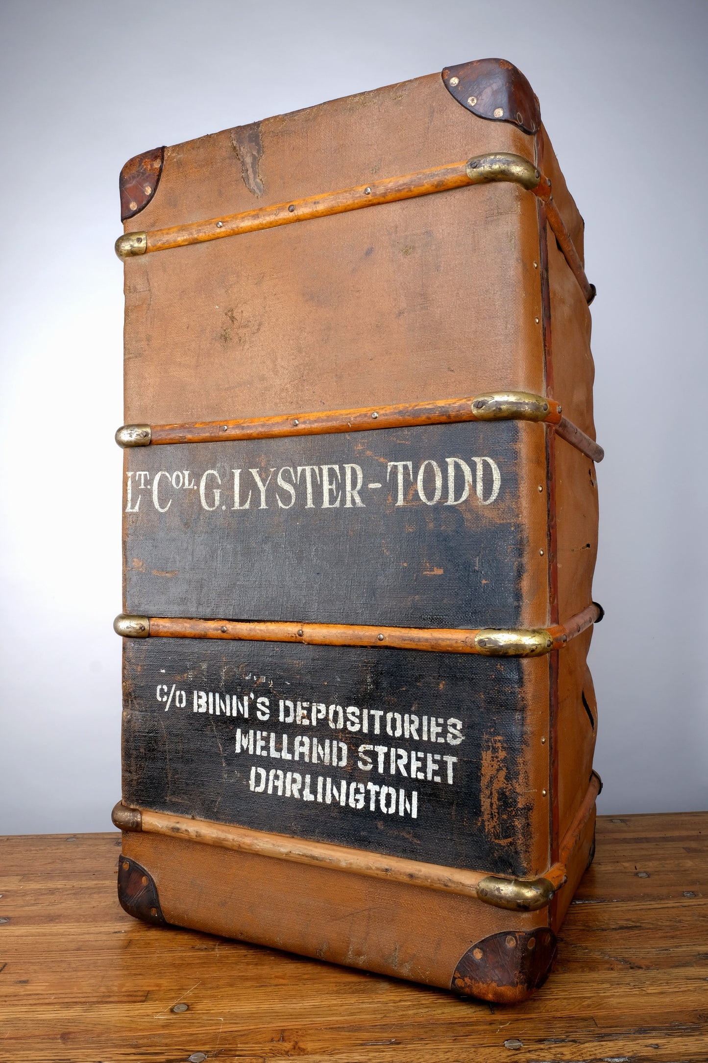 LT. COL. G.LYSTER TODD STEAMER TRUNK