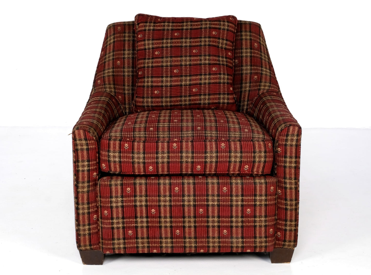 FABRIC STRIPES CLUB CHAIRS