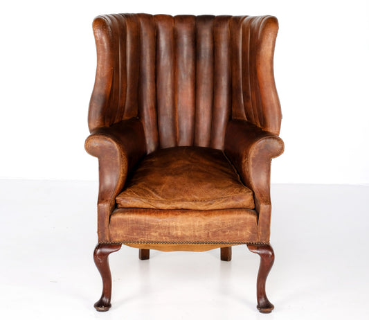 ARTDECO ENGLISH LIBRARY WINGBACK CHAIR