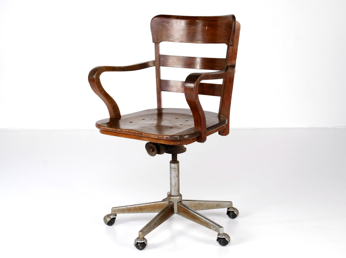 VINTAGE OFFICE SWIVEL ARMCHAIR #1