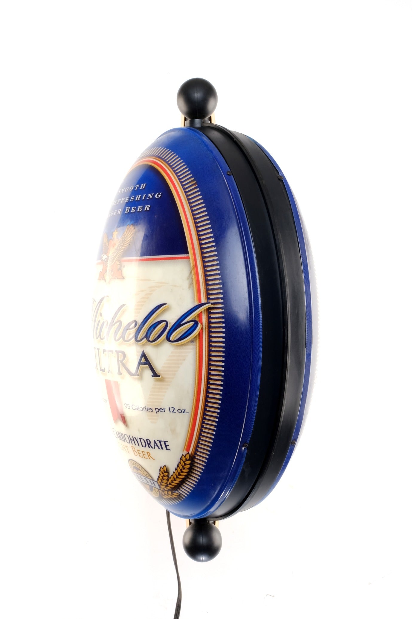 MICHELOB ULTRA LIGHT ELECTRONIC ROTATING BAR WALL LIGHT